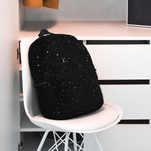 Sac à dos noir à paillettes confortable contre le mal de dos en voyage