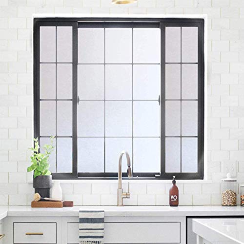 Película de ventana blanca mate esmerilada 17.5x78.7 pulgadas miniatura 7