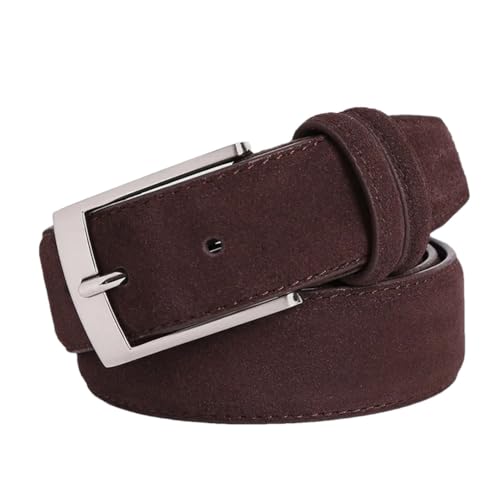 Men's Alligator Print Belt - Genuine Cowhide With Removable Gator Head Buckle, 1 3/8 Inch Wide