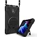 Produktbild TH000 robuste Hülle für Samsung Galaxy Tab Active3 Tablet-hülle 8 Zoll der SM-T570 / SM-T575 stoßfeste Schutz case/drehbarer Ständer und Griff/Verstellbarer Schultergurt/S Stifthalter