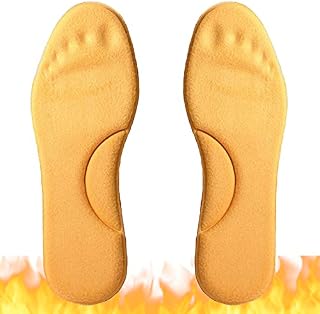 Goofort Self-Heating Insoles Thermal Heated Inner Insole Feet Warmer Latex Memory Foam Shoe Inserts Replacement for Trainers,Boots Walking,Sports,Valentines Gift Rose Red Women and Men