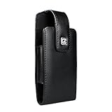 [NEW Gorilla Clip] CASE123 MPS Classic Elite TL Premium Genuine Leather Vertical Swivel Belt Clip Holster for Apple iPhone 6 / 6s for use with Otterbox Commuter/Symmetry,Speck,Spigen,Case-mate