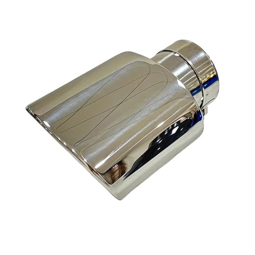 Embout pot d'échappement ovale inox pour remplacer sortie rouillée