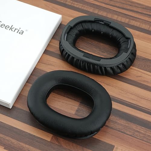 Almohadillas de repuesto para auriculares Geekria compatibles con Marshall Monitor III A.N.C. Over-Ear (1006861), cojines para oído, piezas de reparación (negro) miniatura 4