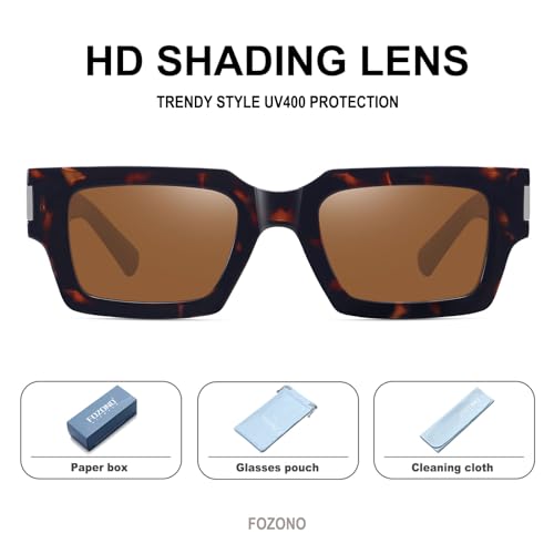 Retro Small Rectangle Sunglasses Women Men Square Narrow Sun Glasses Trendy 90s Shades FZN8043