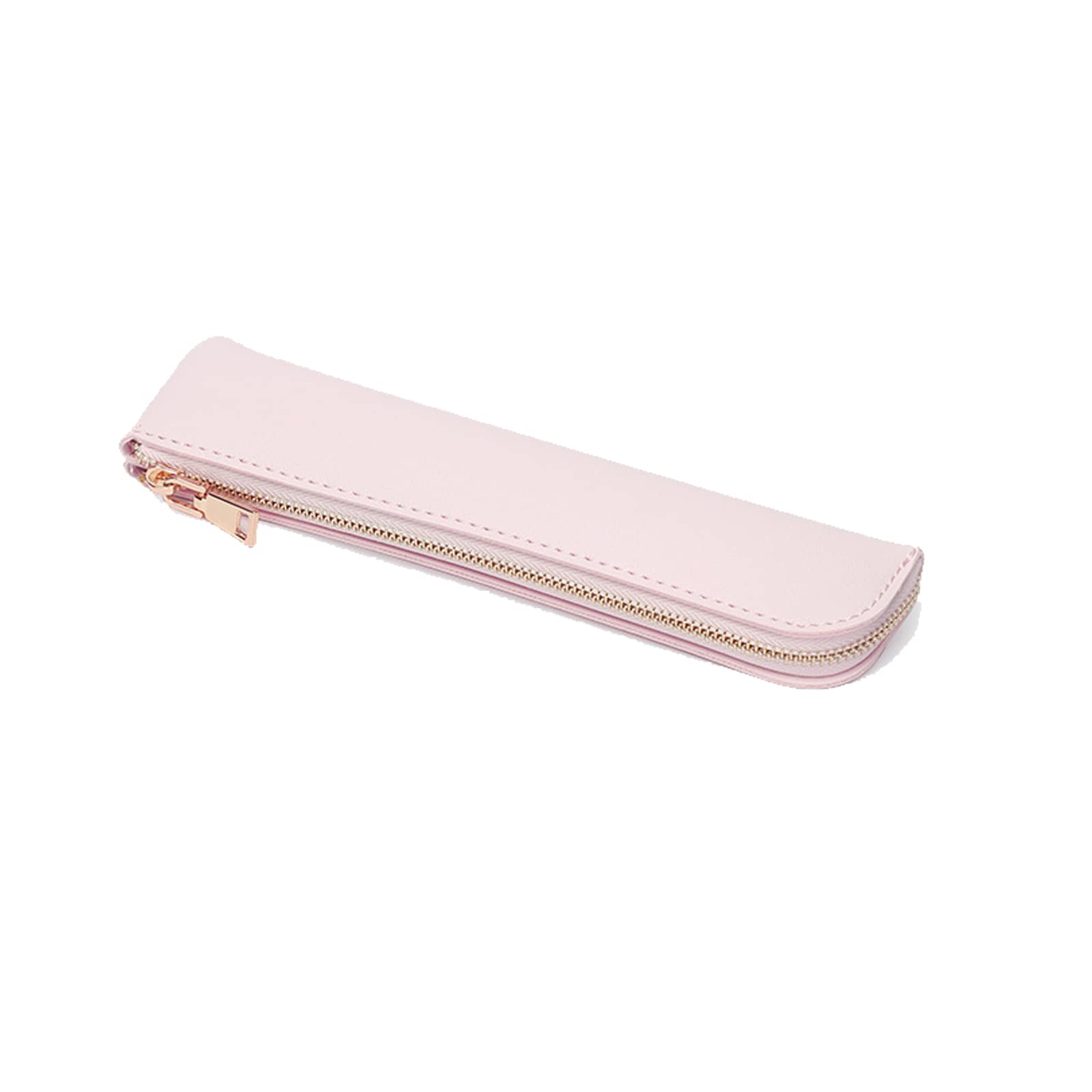 Rbrmhm Women's Gouache Pu Leather Pen Sleeve Exquisite Pen Pocket Small Pen Pocket 7.8''X1.8'' Zippered Pen For Business Men