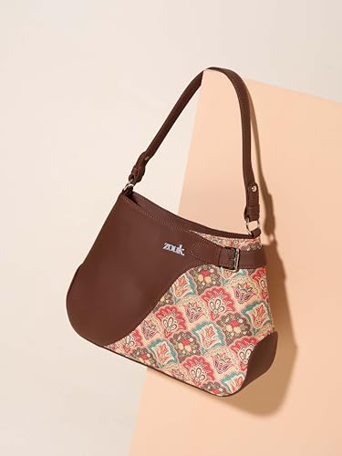 Image of ZOUK Ira Handbag | Stylish Women's Handbag | Luxury Shoulder Bag for Women | Trendy | Fancy Ladies Handbags | Small Purse for Events | Water-Resistant