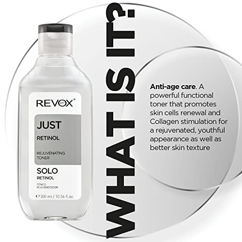 Revox B77 Just Retinol Serum For Face 300 Ml - High Strength Facial Serum For Moisturizing, Skin Repair, Fine Line And Wrinkles – Toning Solution For Face & Neck #TOP1