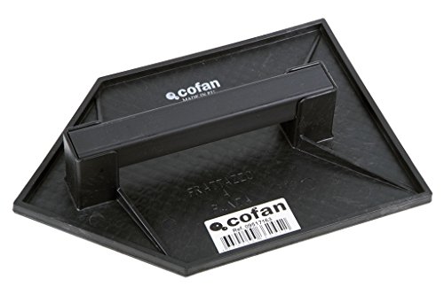 Cofan Fratás de Plástico con Punta Triangular | Medida 270 x 180 mm | Mango Fabricado en Plástico | Color Negro