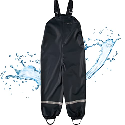 BMS Jungen Matschhose Softskin Freizeithose, Schwarz, 104 EU