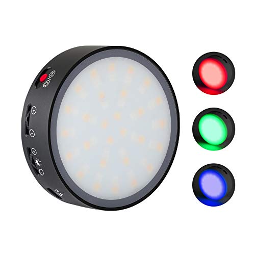 Black Friday - 40% OFF RBG Full Color Mountable LED Light for Professional DSLR Cameras | for Vlogging, Photography, Video