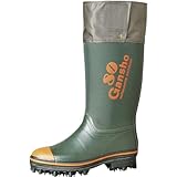 [ミツウマ] 長靴 レインブーツ 岩礁80型NS 日本製 防水 防寒 防滑 スパイクピン付き アウトドア 林業 登山 濃 グリーン 24.0 cm No.80型NS