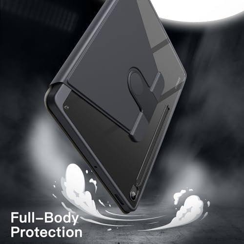 Image of JETech Rotating Cover Case for Samsung Galaxy Tab S10 FE Plus /S10 FE+ 13.1-Inch with S Pen Holder, 360 Degree Rotation Protective Stand Cover Clear Back, Auto Wake /Sleep (Grey)