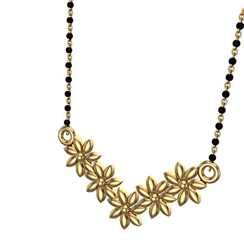 Image of DISHIS 22K /18K /14K Yellow Gold Mangalsutra Pendant for Wome BIS Hallmarked Gift for Wife