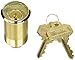 Baldwin 8328 2" Mortise Cylinder C Keyway, Lifetime Polished Brass