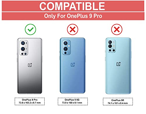 Image of Zapcase Back Case Cover for OnePlus 9 Pro | Compatible for OnePlus 9 Pro Back Case Cover | 360 Degree Back Cover Case | Clear Case with Camera Protection | (TPU + PC | Matte Black)