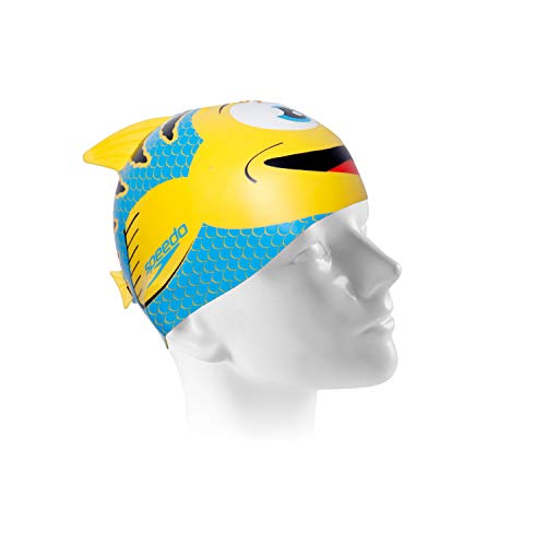 Speedo Touca de Natação Fish Cap, Único, Amarelo