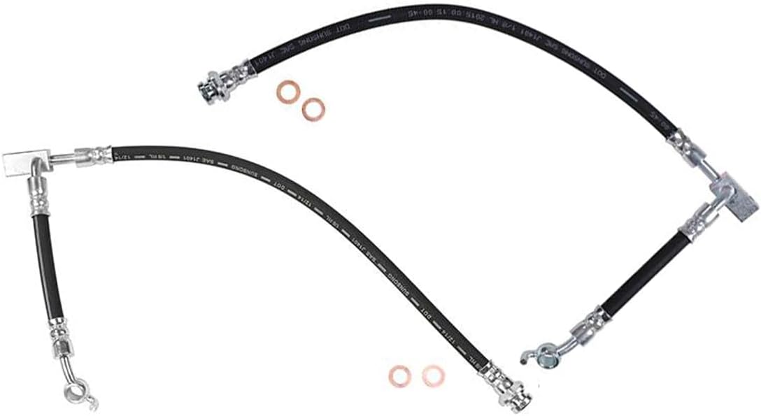 ‎A-Partrix Replacement Brake Hoses Front, 2PCS Front Break Hydraulic Hose Kit Brake Lines fits Nissan Armada 2008-2017 fits Infiniti QX56 2008-2010 fits Nissan Titan 2008-2015