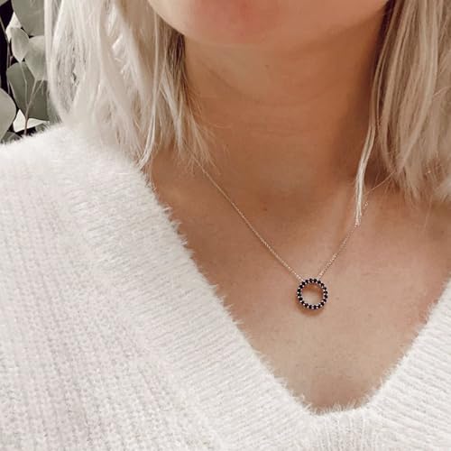 Ross-Simons Gemstone Circle of Eternity Necklace in Sterling Silver3