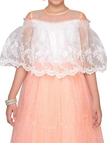 Image of Adiva Girl's Maxi Poncho Gown Dress