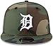 New Era Unisex-Adult MLB 9Fifty Camo Primary Logo Adjustable Snapback Hat Cap One Size Fits All - Detroit Tigers Camo Green