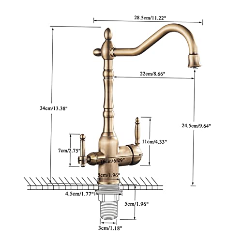 Robinet de cuisine anti impureté eau saine et bec rétractable double jet - 6