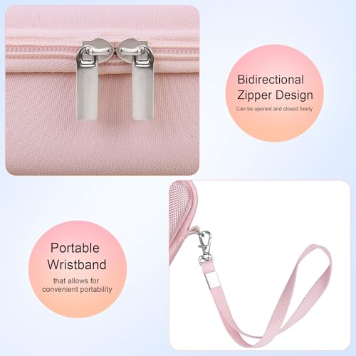 Image of Case for Canon PowerShot G7 X Mark III / G7 X Mark II / SX740 Digital Camera | Canon PowerShot G7 X Mark III / G7 X Mark II / SX740 HS Camera Carrying Case, Mesh Pocket fits Camera Accessories, Jelly Pink