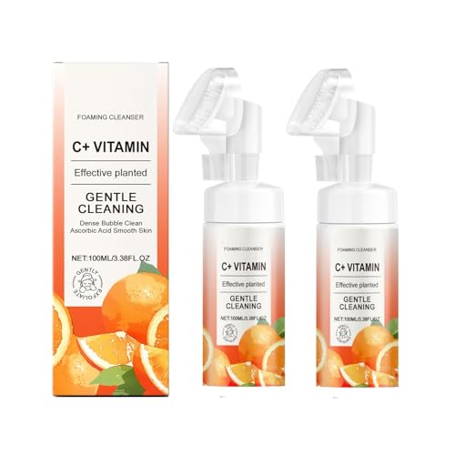Nettoyant visage moussant Vitamine C apaise la peau sèche et réveille l'éclat