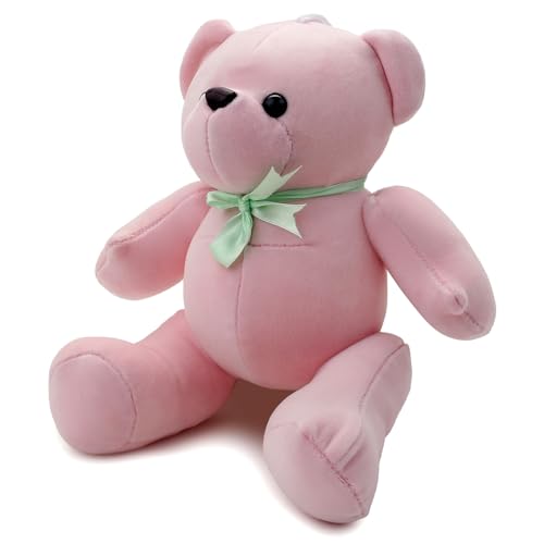 Image of Soft Pink Teddy Plush Toy for Kids Stuffed Soft Toy with Cute Hug-Friendly Plush for Babies, Toddlers & Children Safe, Lightweight & Easy to Clean (35CM)