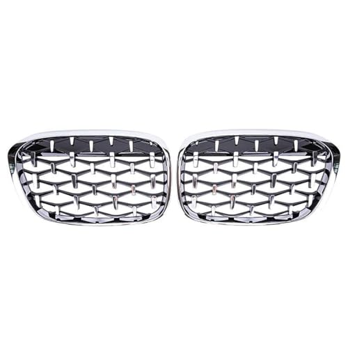 Calandre avant auto compatible BMW X1 F48 F49 2016-2019 argent