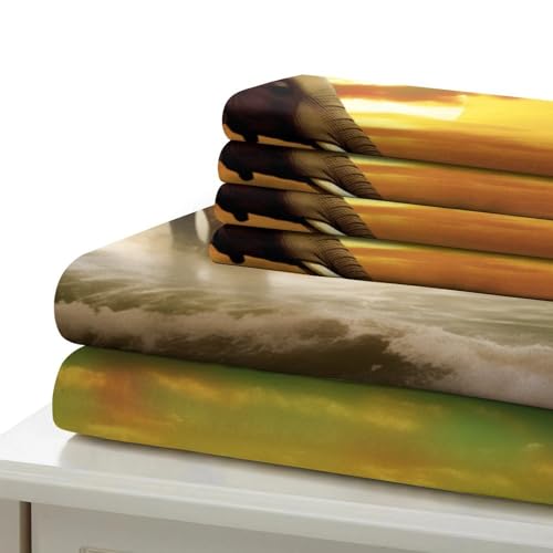 Linge de lit éléphant sunset pour une chambre style safari wild - 7