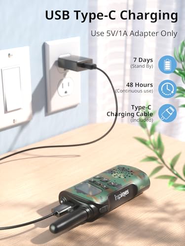 image for Inspireyes Walkie Talkies for Kids Rechargeable,Toys for Boys and Girl