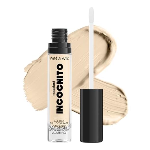 wet n wild Mega Last Incognito AllDay Full Coverage Concealer, Fair, 0.18 Ounce
