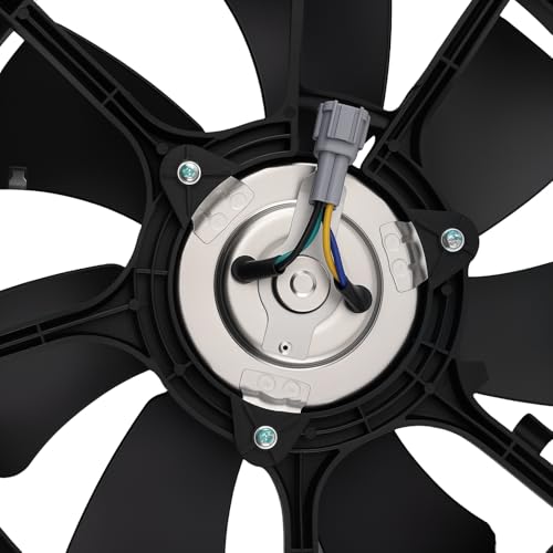 Image of maXpeedingrods A /C Condenser Cooling Fan Assembly for Nissan Frontier 2005-2019 Pathfinder 2007-2012, 92120ZL00A 92120ZP50A 621387
