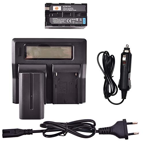 Batería NP-F770 NP-F750 DSTE y Cargador Doble para Sony DCR-TRV900 CCD-TRV85
