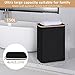 iEGrow 150L Laundry Basket with Lid,Large Laundry Hamper with Bamboo Handles, Hampers for Laundry, Dirty Clothes Hamper with 2 Removable Inner Bags for Clothes Toys Towels,Black