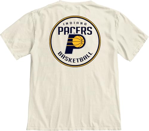 Image of Blue 84 NBA Unisex-Adult NBA Officially Licensed T-Shirt Ringspun Front /Back Ivory