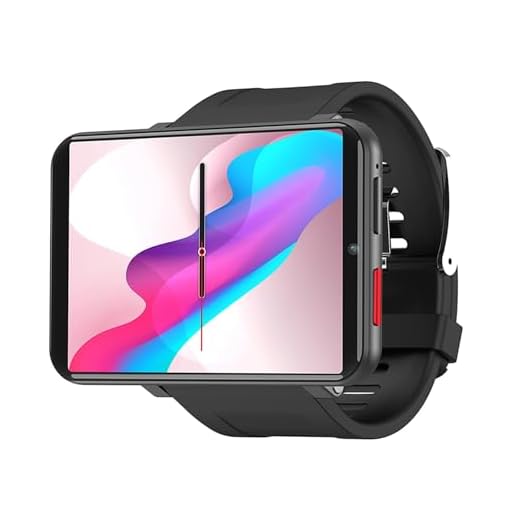 Rainbuvvy 4G Smart Watch 2.86 Inch Screen Android 7.1 1GB+16GB 5MP Camera 2700mAh Battery Smartwatch for Men (Black, 1GB 16GB)