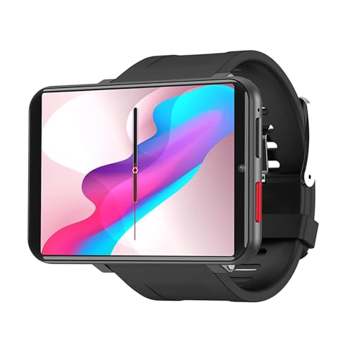 Rainbuvvy 4G Smart Watch 2.86 Inch Screen Android 7.1 1GB+16GB 5MP Camera 2700mAh Battery Smartwatch for Men (Black, 1GB 16GB)