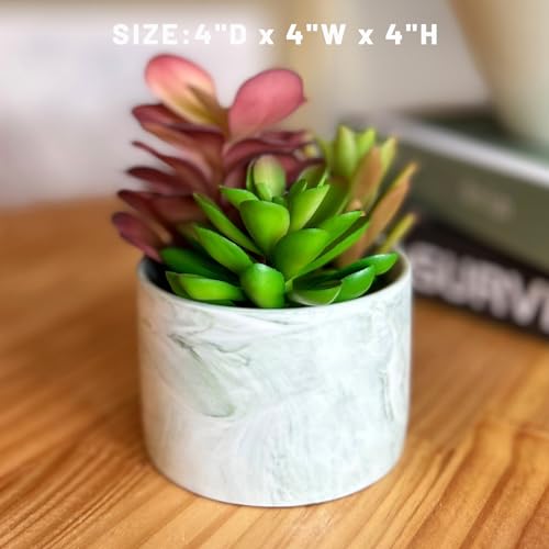 Karlliu KL-AP3003 Artificial Plants Cute Colourful Succulents In Ceramic Planter Fake Plant Flowers Potted thumb #5