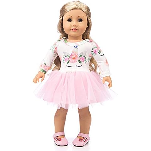 XHXseller 18 inch Doll Clothes Gift Girls - Toys Doll Outfits,Clothes Set Dress Outfits Costumes Girl Christmas Birthday Gift Cover