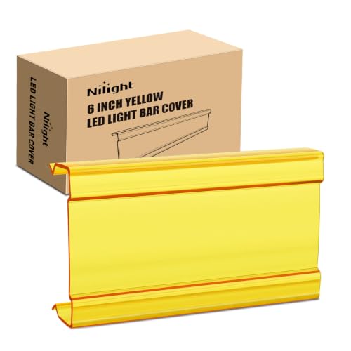 Image of Nilight 7.5 Inch 36 W Spot LED Light Bar Yellow Cover