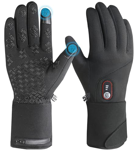 Heated Gloves for Men Women Rechargeable with 7.4V...