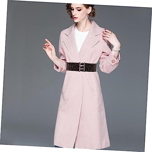 1Pc Elastic Wide Waistband Decorative Cummerbund Waist Belt for Women Stylish Leopard Print Design for Dresses and Fashion Accessories4