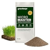 Greenkeepr MicroMaster Premium 15kg Rasendünger mit Langzeitwirkung bis zu 4 Monate | Rasendünger Frühjahr für 400-500 m² | NPK 16‑2‑7 Granulat für kräftiges, gesundes Grün