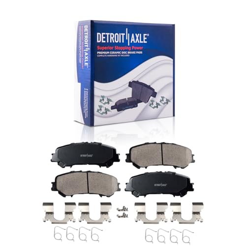 Image of Detroit Axle - Rear Brake Pads for 2017-2023 Nissan TITAN, Ceramic Brake