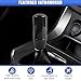 Tuxihapp Carbon Fiber Gear Stick Shift Knob - Cool Buttonless Automatic Manual Car Shifter Knob Lever with 3 Threaded Adapters M8 M10 M12 - Fits Most 4/5/6 Speed Manual Transmission Vehicles (Black)