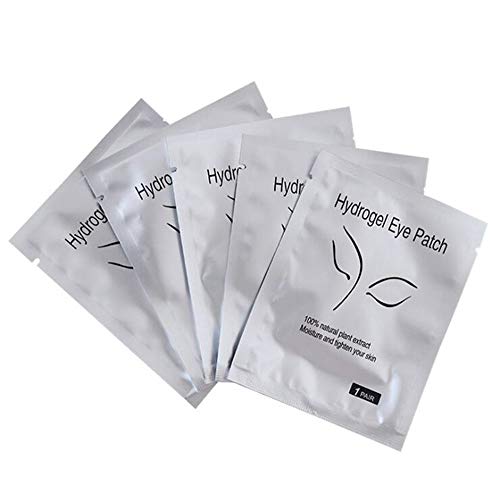 kawagirl,200 Pairs Set，Eye Gel Patches,Under Eye Pads Lint Free Lash Extension Eye Gel Patches for Eyelash Extension (silver)