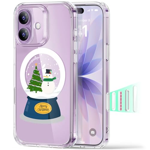 Image of ESR for iPhone 17 Case, Camera Control Cover, Compatible with MagSafe, Shockproof Military-Grade Protection, Magnetic Phone Case for iPhone 17, Classic Hybrid Case, Christmas Globe