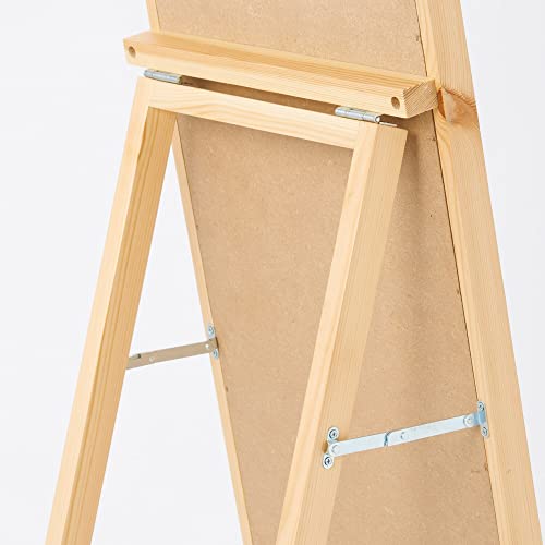 無印良品 パイン材ミラー 幅36×奥行50×高さ143cm 12058502 の商品画像 4